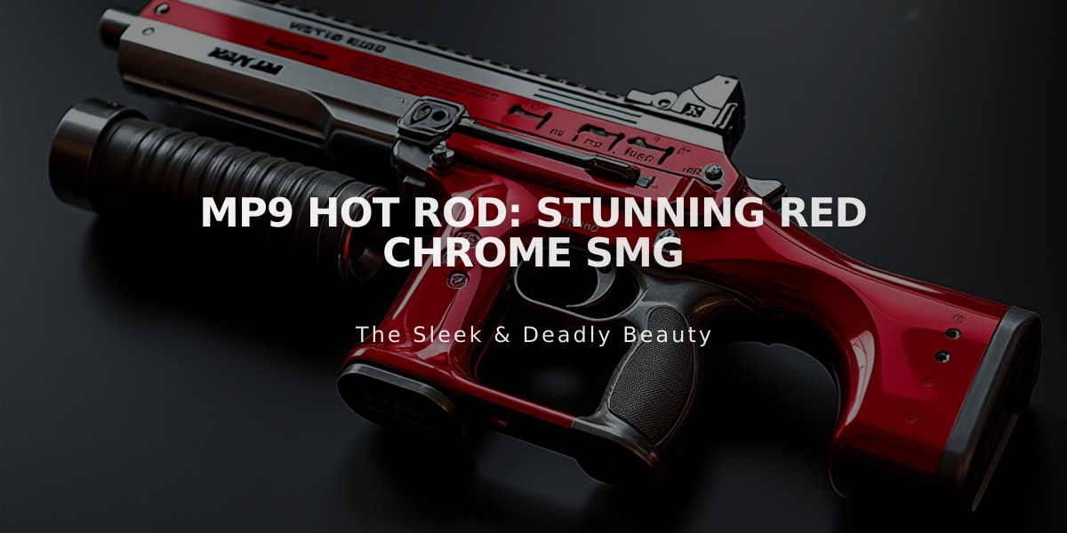 MP9 Hot Rod: Stunning Red Chrome SMG