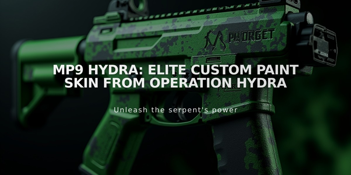 MP9 Hydra: Elite Custom Paint Skin from Operation Hydra