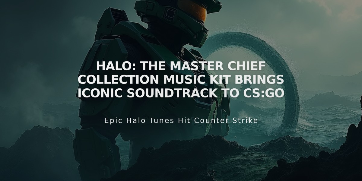 Halo: The Master Chief Collection Music Kit Brings Iconic Soundtrack to CS:GO