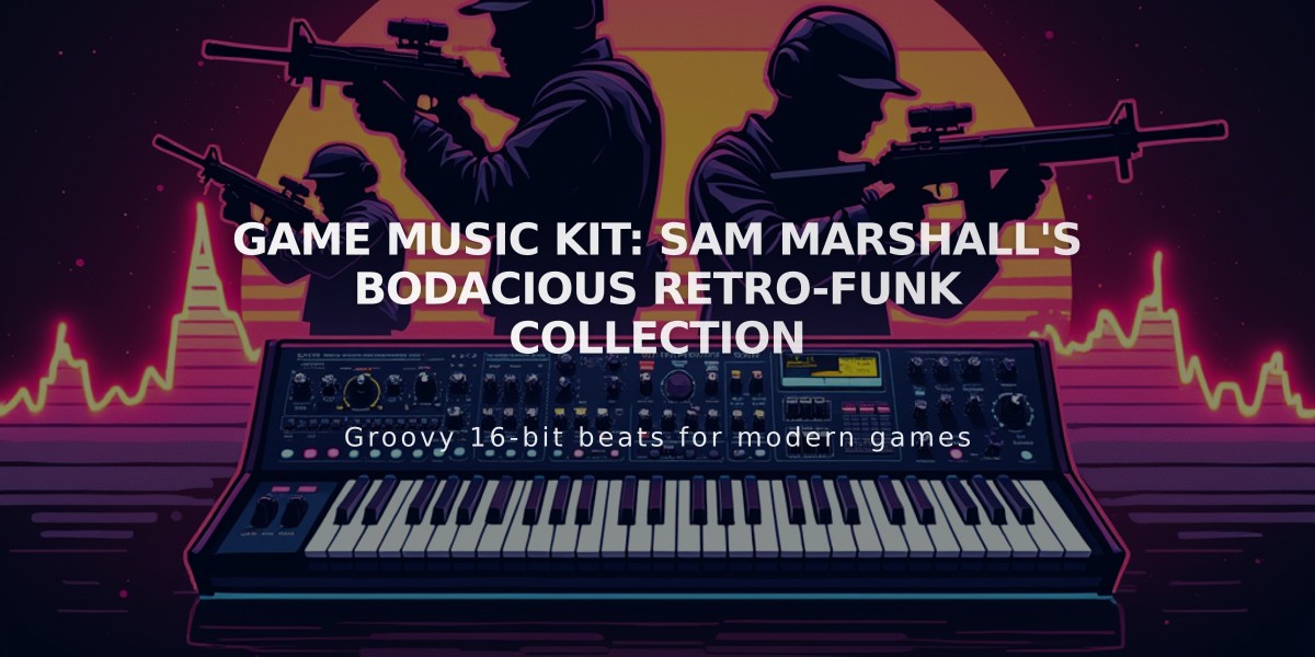 Game Music Kit: Sam Marshall's Bodacious Retro-Funk Collection