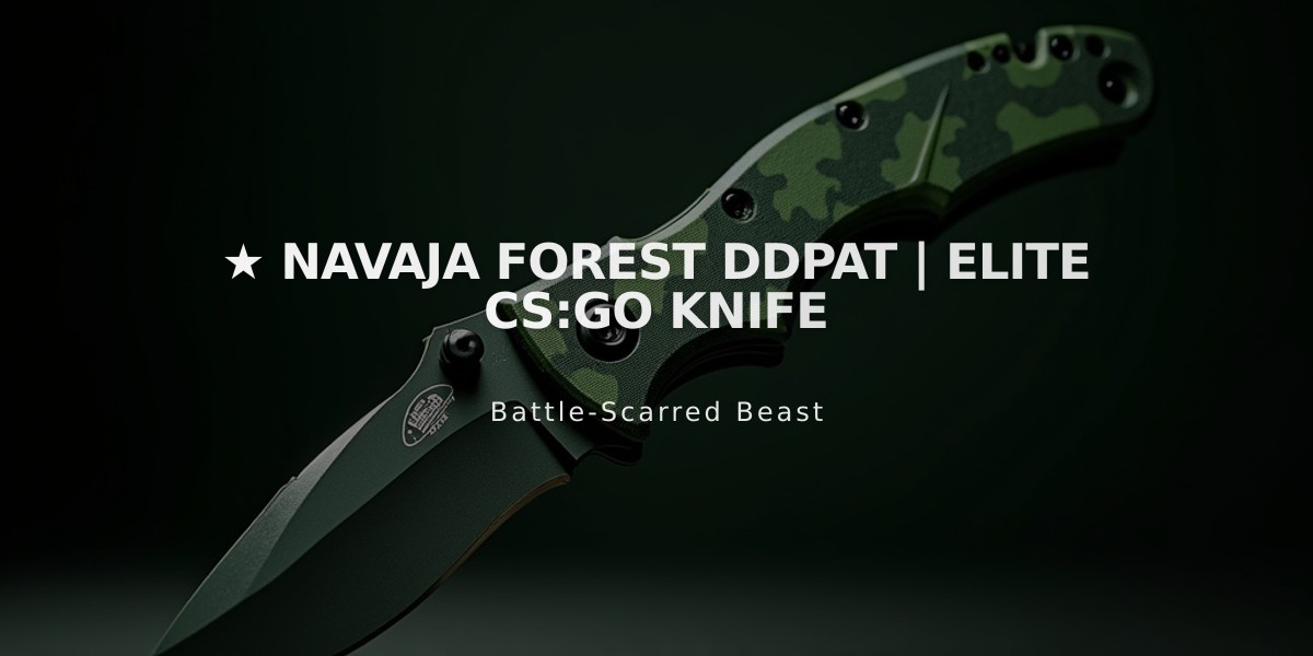 ★ Navaja Forest DDPAT | Elite CS:GO Knife