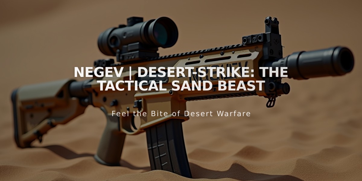 Negev | Desert-Strike: The Tactical Sand Beast